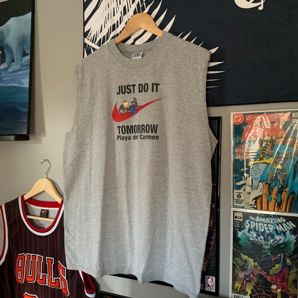 Vintage Nike Just Do It Tomorrow Tank Top - Picture 2 of 5